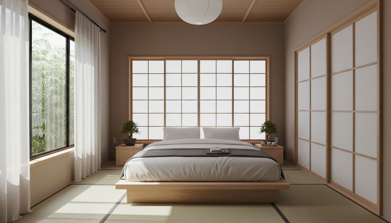 Japanese bedroom design idea